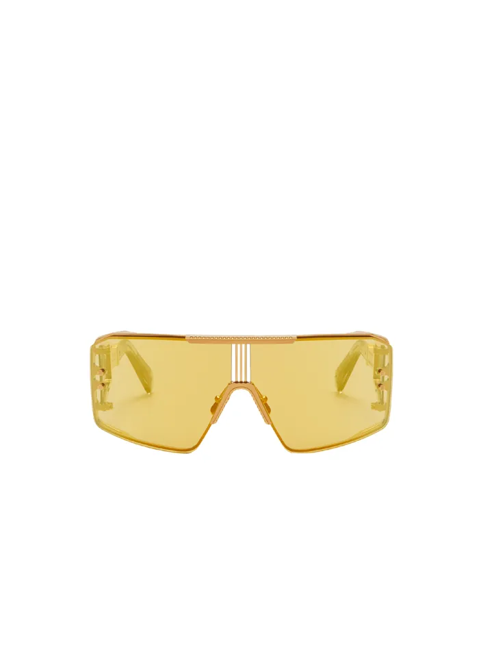 Le Masque Sunglasses Gold WomenMen Balmain Eyewear