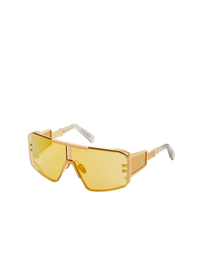 Le Masque Sunglasses Gold WomenMen Balmain Eyewear