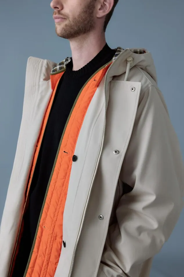 Light Down Jackets Men Mackage DESMOND 3in1 Light Down Long Parka Light Military Light Down Jackets Men Mackage DESMOND 3in1 Light Down Long Parka Light Military