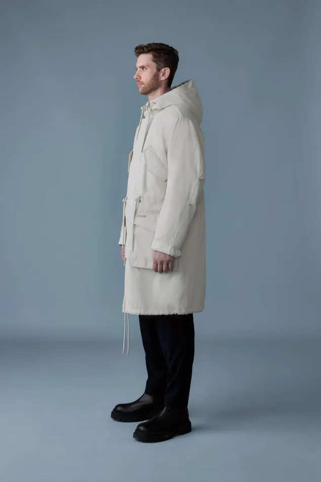 Light Down Jackets Men Mackage DESMOND 3in1 Light Down Long Parka Light Military Light Down Jackets Men Mackage DESMOND 3in1 Light Down Long Parka Light Military