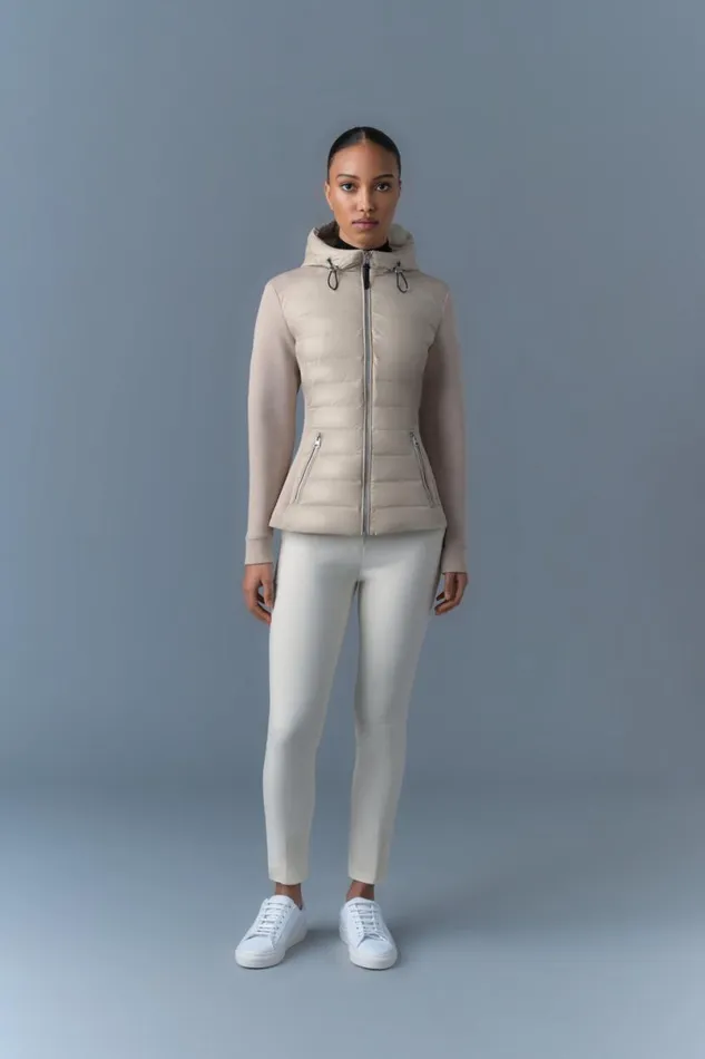 Light Down Jackets Women Mackage DELLAR Hybrid Jacket With Hood Black Light Down Jackets Women Mackage DELLAR Hybrid Jacket With Hood Black
