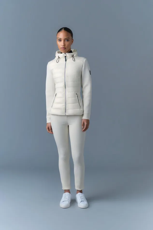 Light Down Jackets Women Mackage DELLAR Hybrid Jacket With Hood Black Light Down Jackets Women Mackage DELLAR Hybrid Jacket With Hood Black