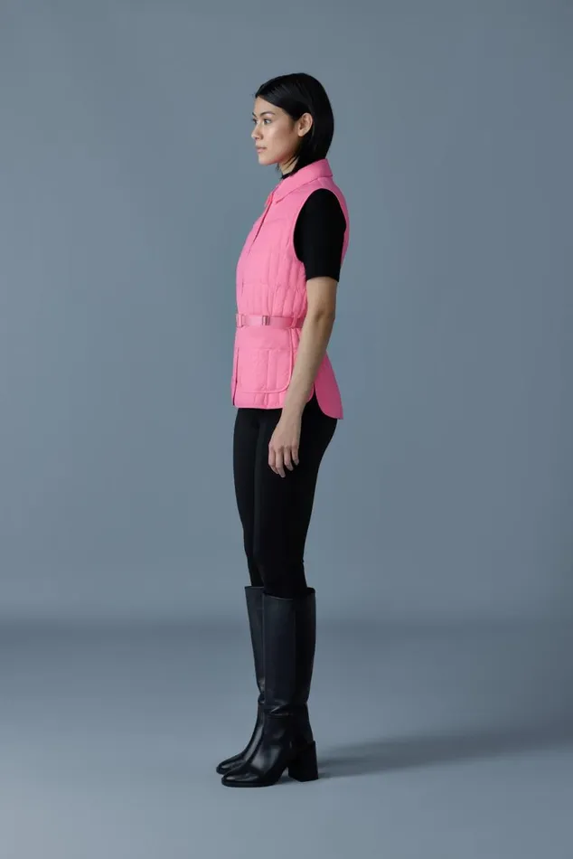 Light Down Jackets Women Mackage HELIA Light Down Vertical Quilted Vest Black Light Down Jackets Women Mackage HELIA Light Down Vertical Quilted Vest Black