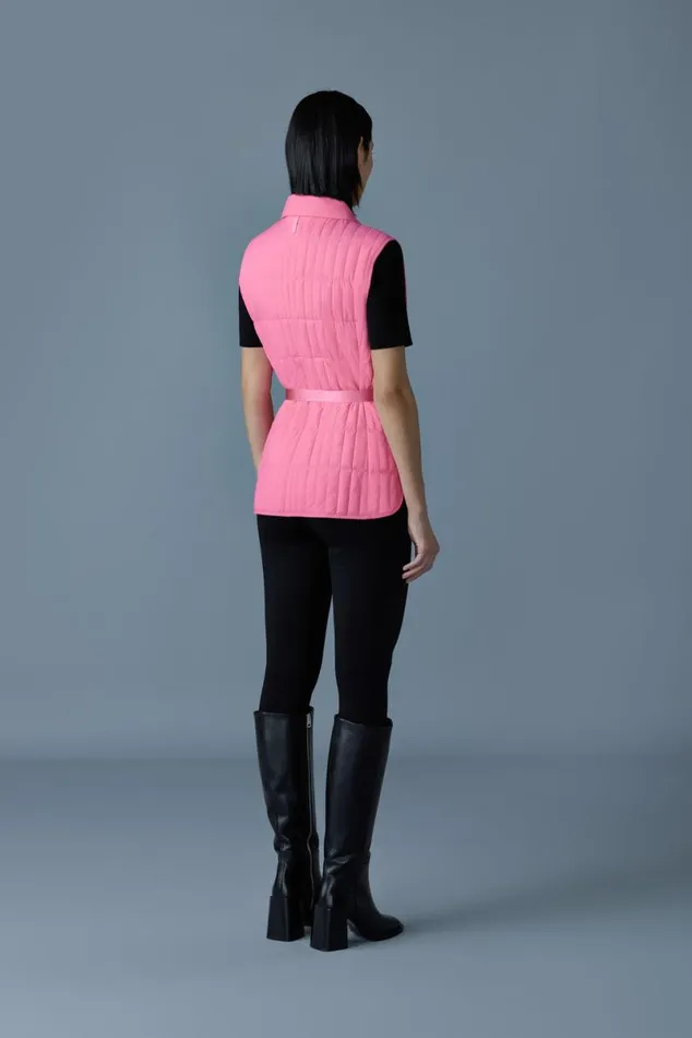 Light Down Jackets Women Mackage HELIA Light Down Vertical Quilted Vest Black Light Down Jackets Women Mackage HELIA Light Down Vertical Quilted Vest Black
