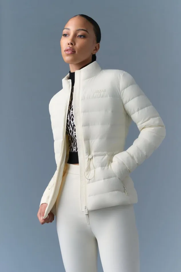 Light Down Jackets Women Mackage JACEYCITY Light Down Jacket With Stand Collar Cream Light Down Jackets Women Mackage JACEYCITY Light Down Jacket With Stand Collar Cream