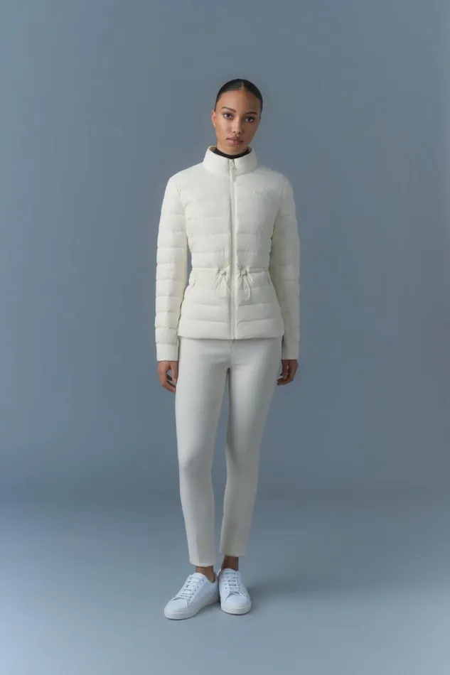 Light Down Jackets Women Mackage JACEYCITY Light Down Jacket With Stand Collar Cream Light Down Jackets Women Mackage JACEYCITY Light Down Jacket With Stand Collar Cream