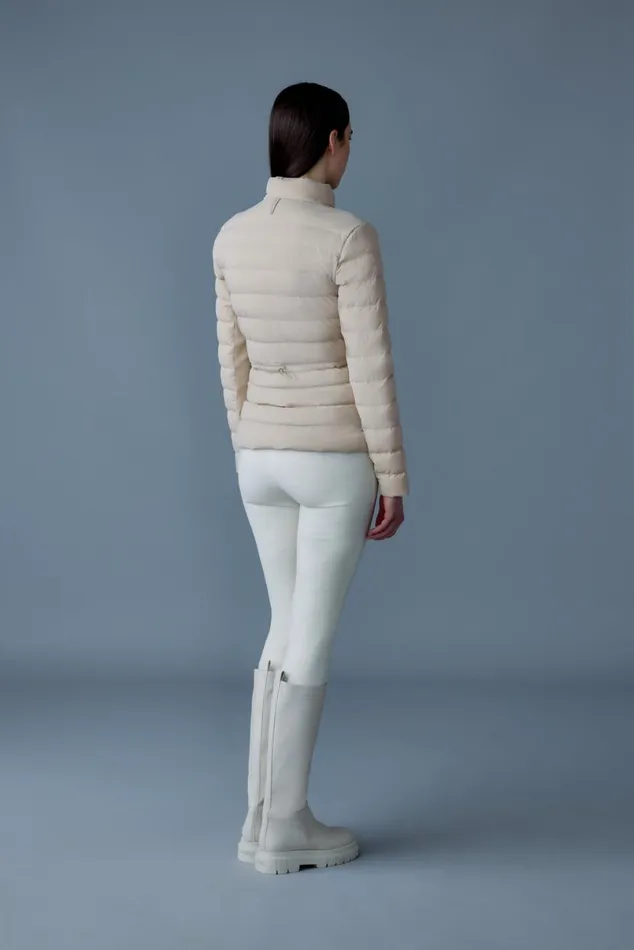 Light Down Jackets Women Mackage JACEYCITY Light Down Jacket With Stand Collar Cream Light Down Jackets Women Mackage JACEYCITY Light Down Jacket With Stand Collar Cream