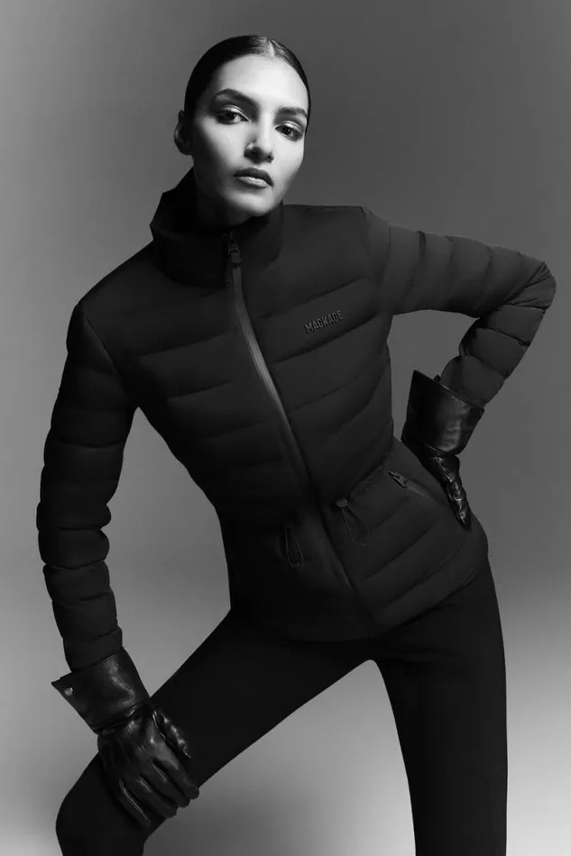 Light Down Jackets Women Mackage JACEYCITY Light Down Jacket With Stand Collar Cream Light Down Jackets Women Mackage JACEYCITY Light Down Jacket With Stand Collar Cream