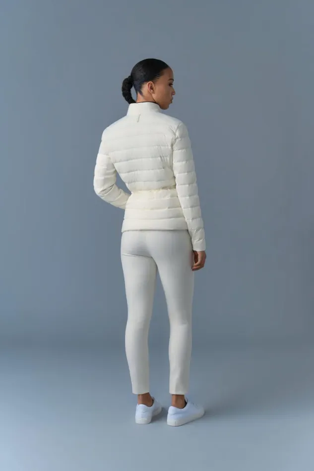 Light Down Jackets Women Mackage JACEYCITY Light Down Jacket With Stand Collar Cream Light Down Jackets Women Mackage JACEYCITY Light Down Jacket With Stand Collar Cream