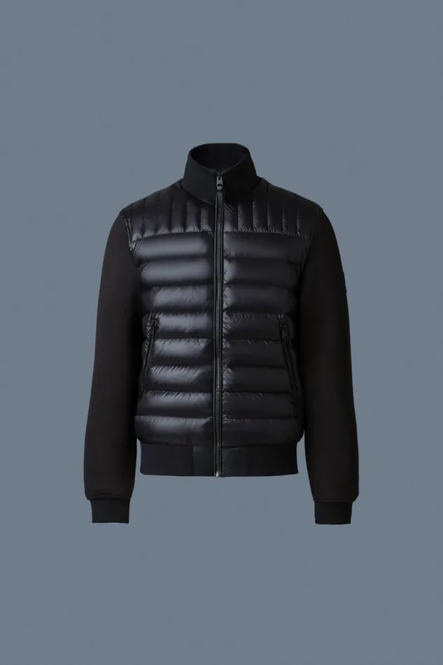 Light Jackets Men Mackage COLLINR Nano Down Mixed Media Bomber Jacket Trench