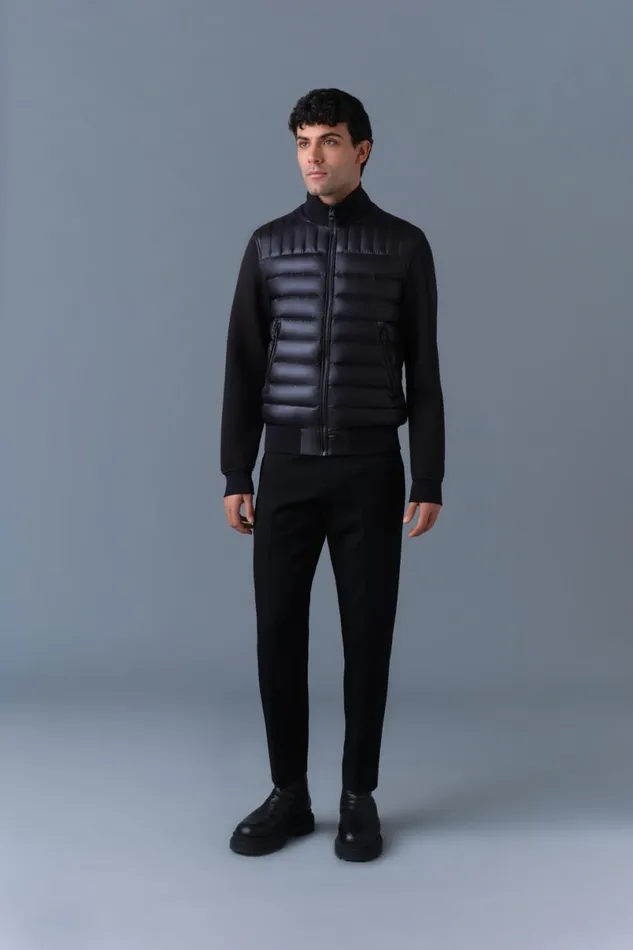 Light Jackets Men Mackage COLLINR Nano Down Mixed Media Bomber Jacket Trench Light Jackets Men Mackage COLLINR Nano Down Mixed Media Bomber Jacket Trench