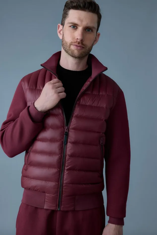 Light Jackets Men Mackage COLLINR Nano Down Mixed Media Bomber Jacket Trench Light Jackets Men Mackage COLLINR Nano Down Mixed Media Bomber Jacket Trench