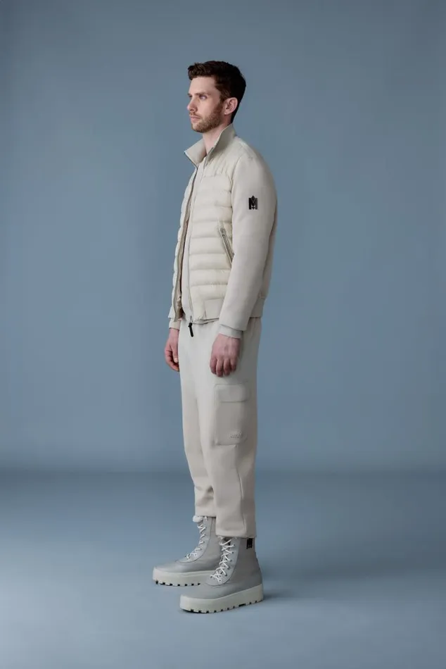 Light Jackets Men Mackage COLLINR Nano Down Mixed Media Bomber Jacket Trench Light Jackets Men Mackage COLLINR Nano Down Mixed Media Bomber Jacket Trench