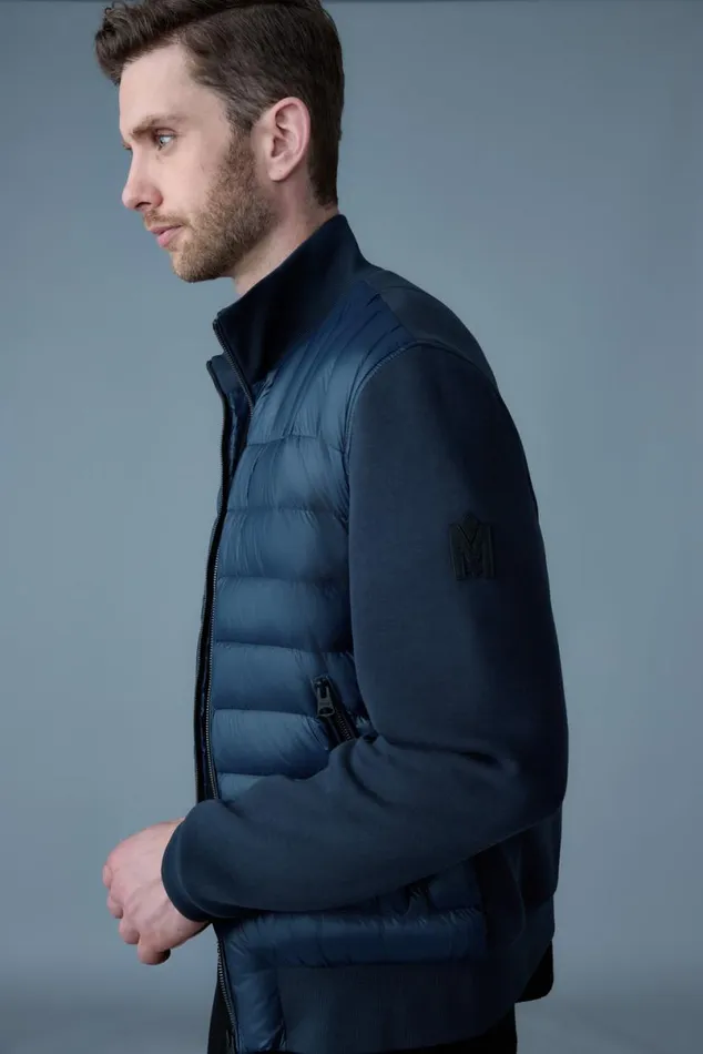 Light Jackets Men Mackage COLLINR Nano Down Mixed Media Bomber Jacket Trench Light Jackets Men Mackage COLLINR Nano Down Mixed Media Bomber Jacket Trench