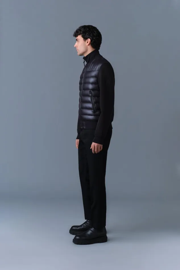 Light Jackets Men Mackage COLLINR Nano Down Mixed Media Bomber Jacket Trench Light Jackets Men Mackage COLLINR Nano Down Mixed Media Bomber Jacket Trench