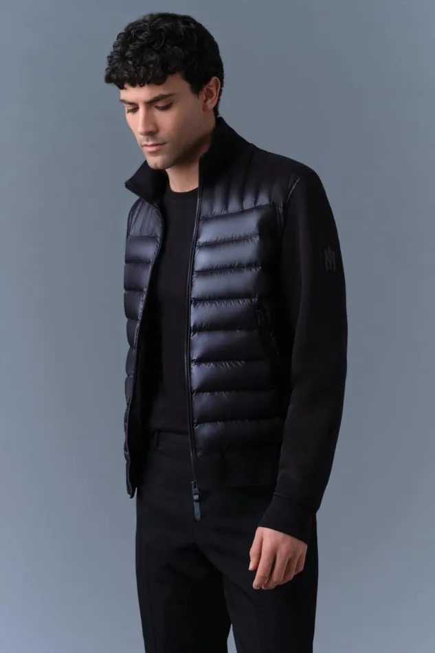 Light Jackets Men Mackage COLLINR Nano Down Mixed Media Bomber Jacket Trench Light Jackets Men Mackage COLLINR Nano Down Mixed Media Bomber Jacket Trench