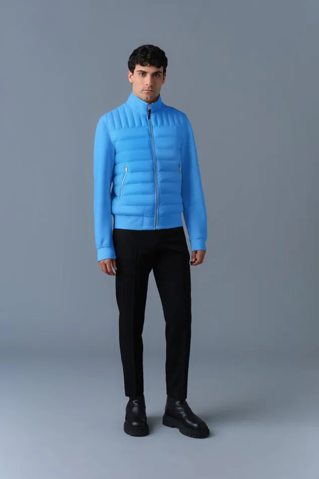 Light Jackets Men Mackage COLLINR Nano Down Mixed Media Bomber Jacket Trench Light Jackets Men Mackage COLLINR Nano Down Mixed Media Bomber Jacket Trench