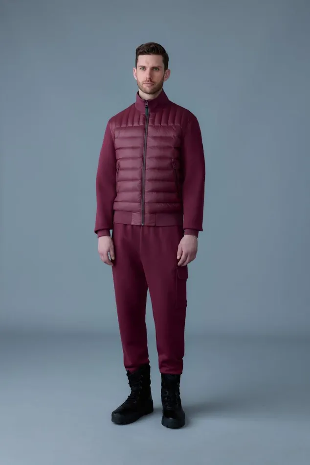 Light Jackets Men Mackage COLLINR Nano Down Mixed Media Bomber Jacket Trench Light Jackets Men Mackage COLLINR Nano Down Mixed Media Bomber Jacket Trench