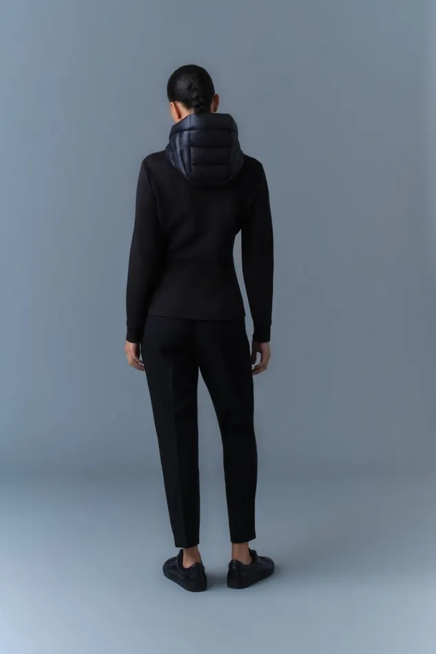 Light Jackets Women Mackage DELLAR Hybrid Jacket With Hood Black