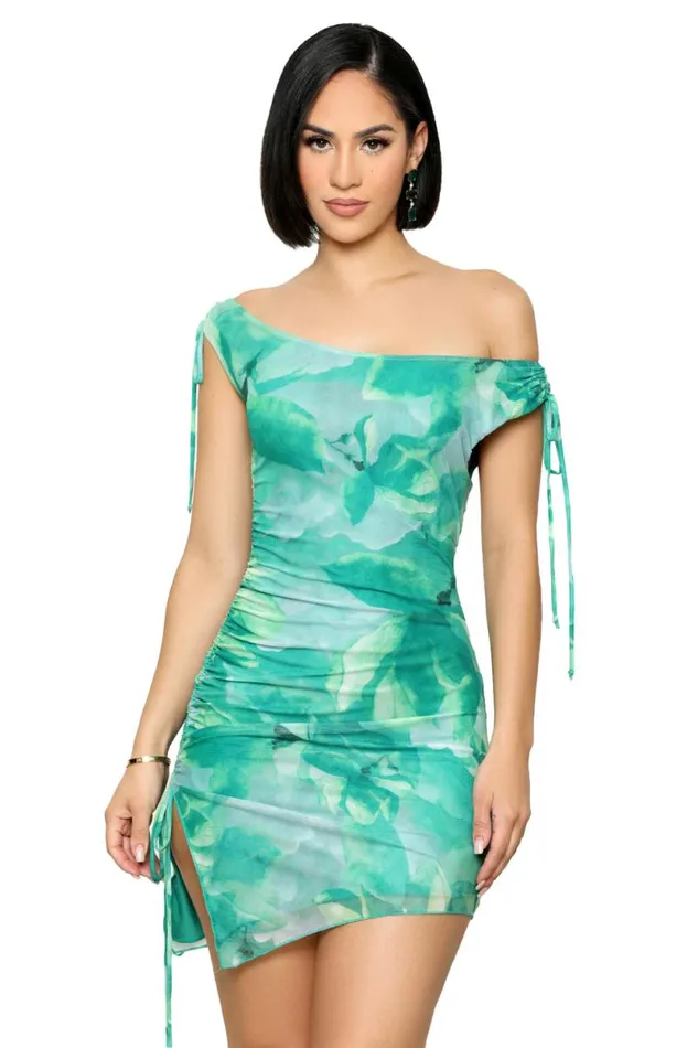 Lilly039s Kloset Dresses Women Enjoy The View Mini Dress Teal FINAL SALE