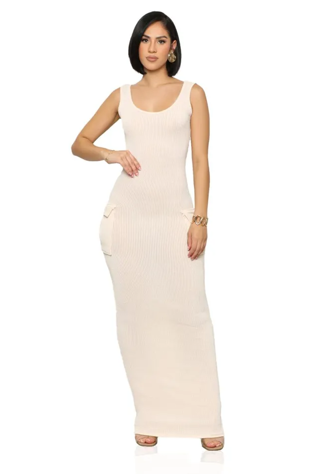 Lilly039s Kloset Dresses Women Rest N039 Play Ribbed Dress Cream
