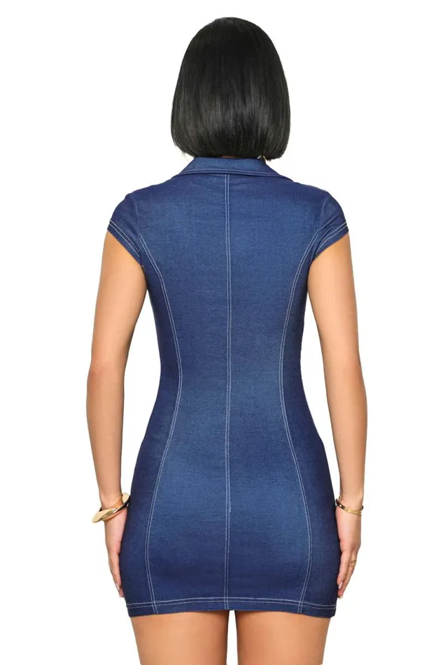 Lilly039s Kloset Dresses Women Zip It Denim Dress FINAL SALE