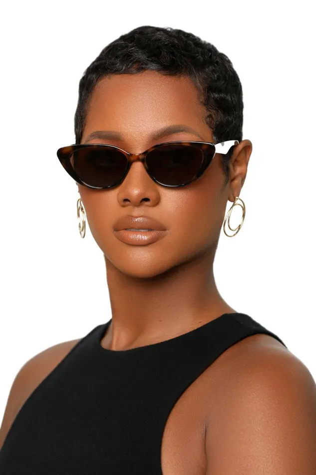 Lilly039s Kloset Eyewear Women Kitty Glam Sunglasses Tortoise
