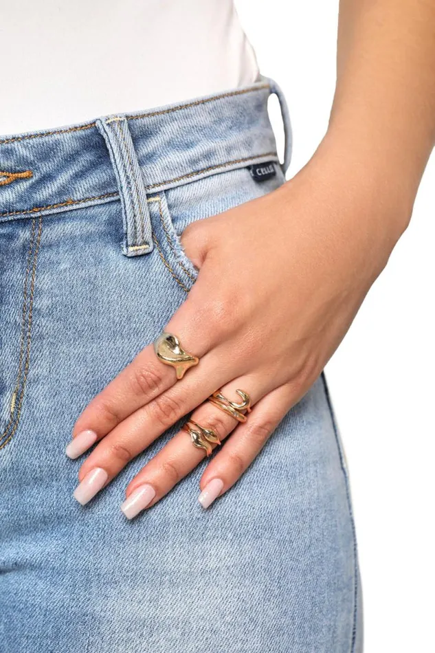 Lilly039s Kloset Jewelry Women 5 Gold Ring Stack