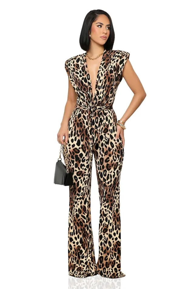 Lilly039s Kloset Jumpsuits and Rompers Women For The Love Of Leopard Jumpsuit