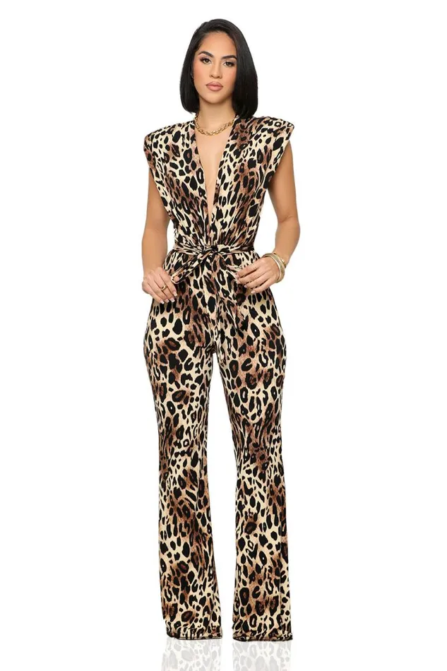 Lilly039s Kloset Jumpsuits and Rompers Women For The Love Of Leopard Jumpsuit