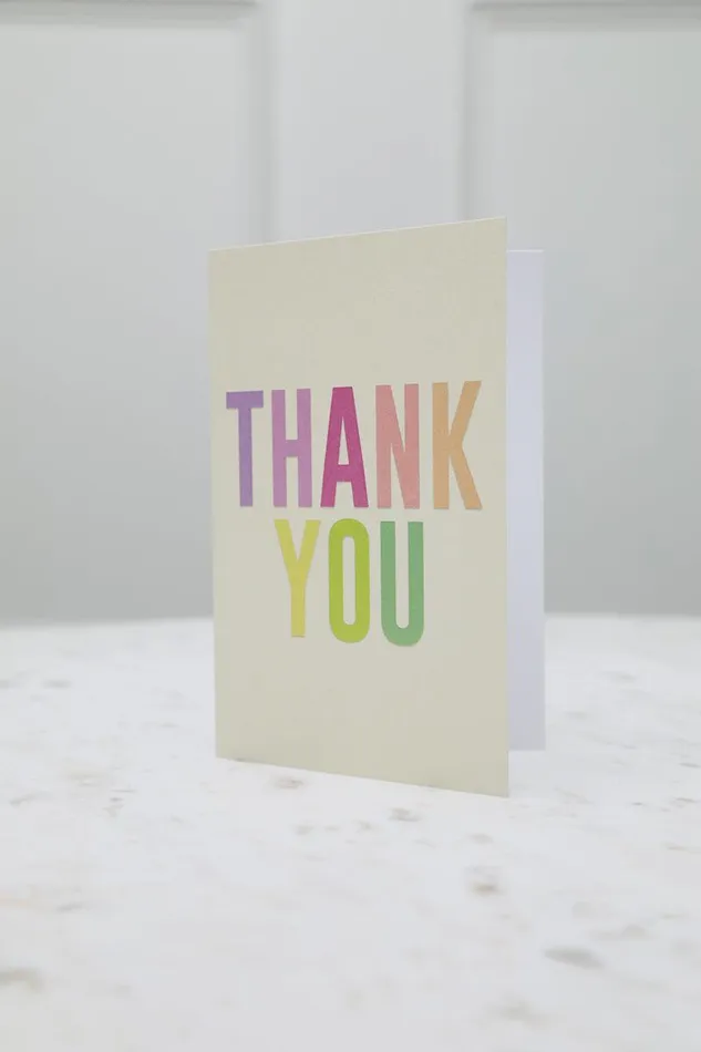 Lilly039s Kloset Lifestyle Women Colorful Thank You Card