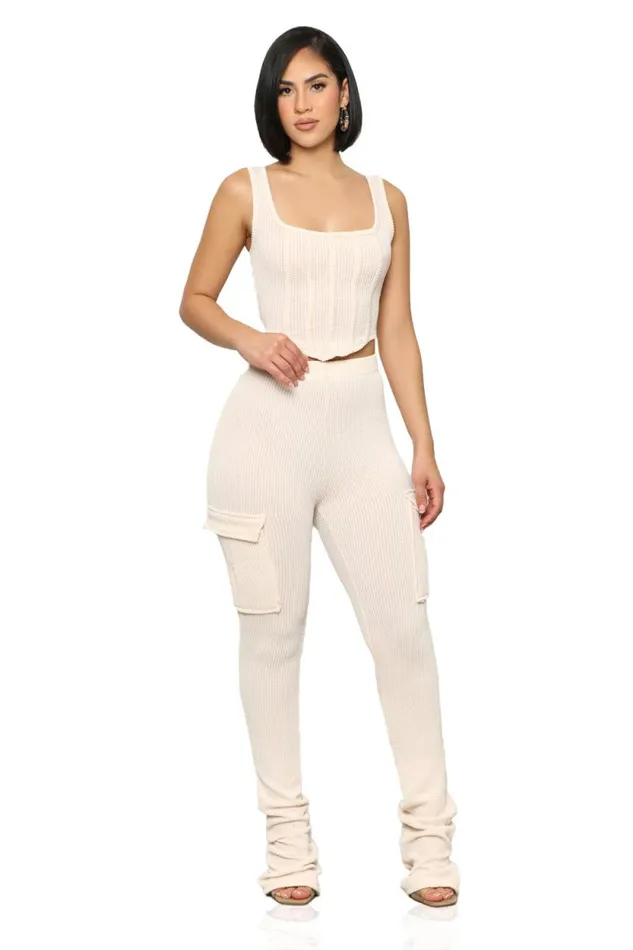 Lilly039s Kloset Ribbed Collection Women The One Ribbed Set Cream