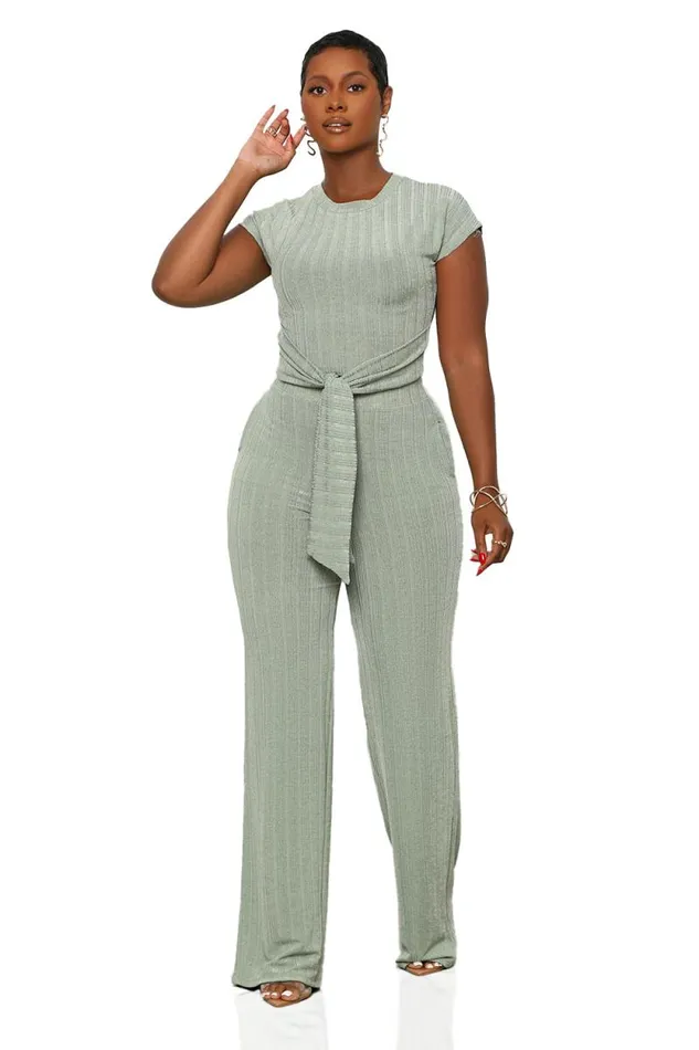 Lilly039s Kloset Sets Women Everyday Casual Pants Set Sage
