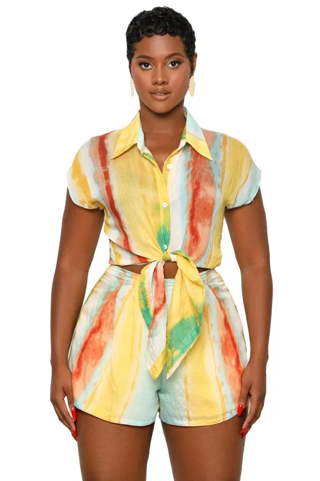 Lilly039s Kloset Sets Women Lush Lagoon Short SetFINAL SALE