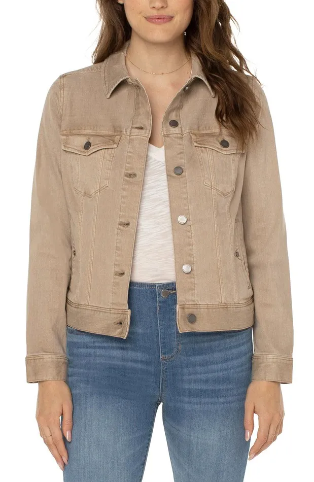 Liverpool Los Angeles CLASSIC JEAN JACKET Biscuit Tan Women JEAN JACKETS