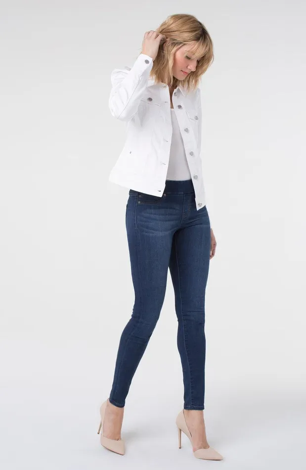 Liverpool Los Angeles CLASSIC JEAN JACKET HIGH PERFORMANCE DENIM Bright White Women JEAN JACKETS