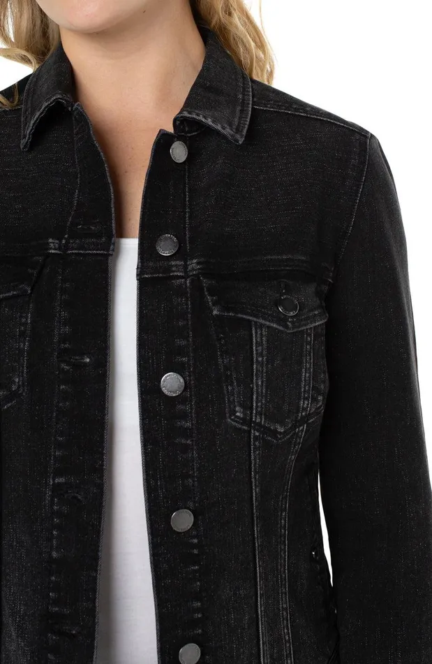 Liverpool Los Angeles CLASSIC JEAN JACKET Thistle Women JEAN JACKETS