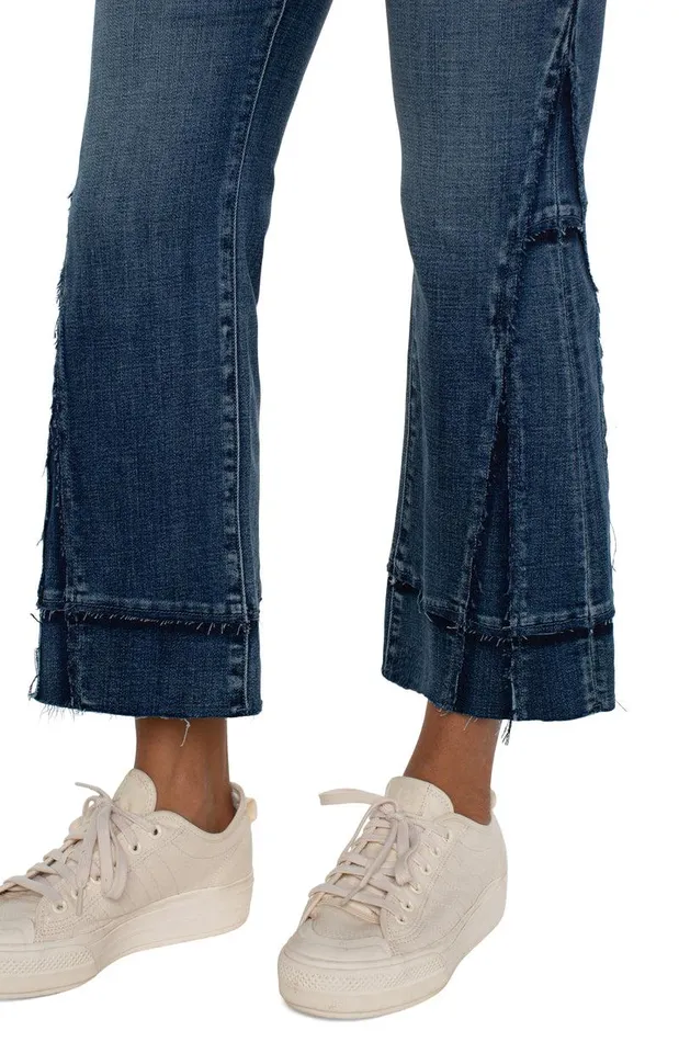 Liverpool Los Angeles HANNAH HIRISE CROP FLARE WITH SEAM DETAIL Jensen Women HIRISE