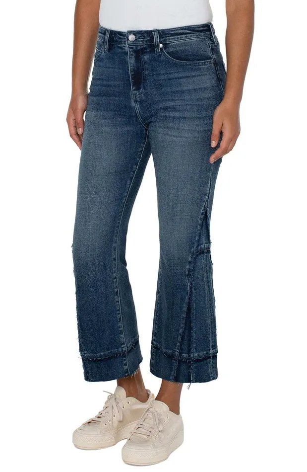 Liverpool Los Angeles HANNAH HIRISE CROP FLARE WITH SEAM DETAIL Jensen Women HIRISE