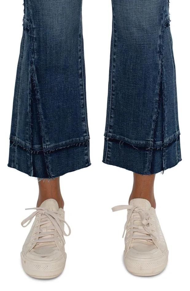 Liverpool Los Angeles HANNAH HIRISE CROP FLARE WITH SEAM DETAIL Jensen Women HIRISE