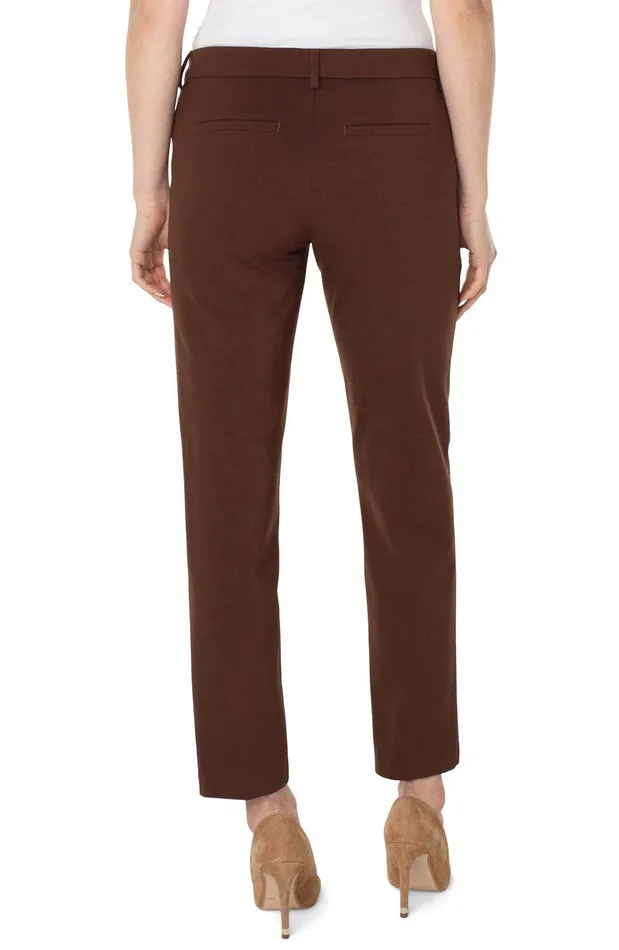 Liverpool Los Angeles KELSEY KNIT TROUSER SUPER STRETCH PONTE Brownstone Women TROUSERS
