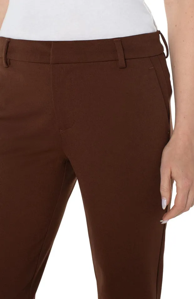 Liverpool Los Angeles KELSEY KNIT TROUSER SUPER STRETCH PONTE Brownstone Women TROUSERS