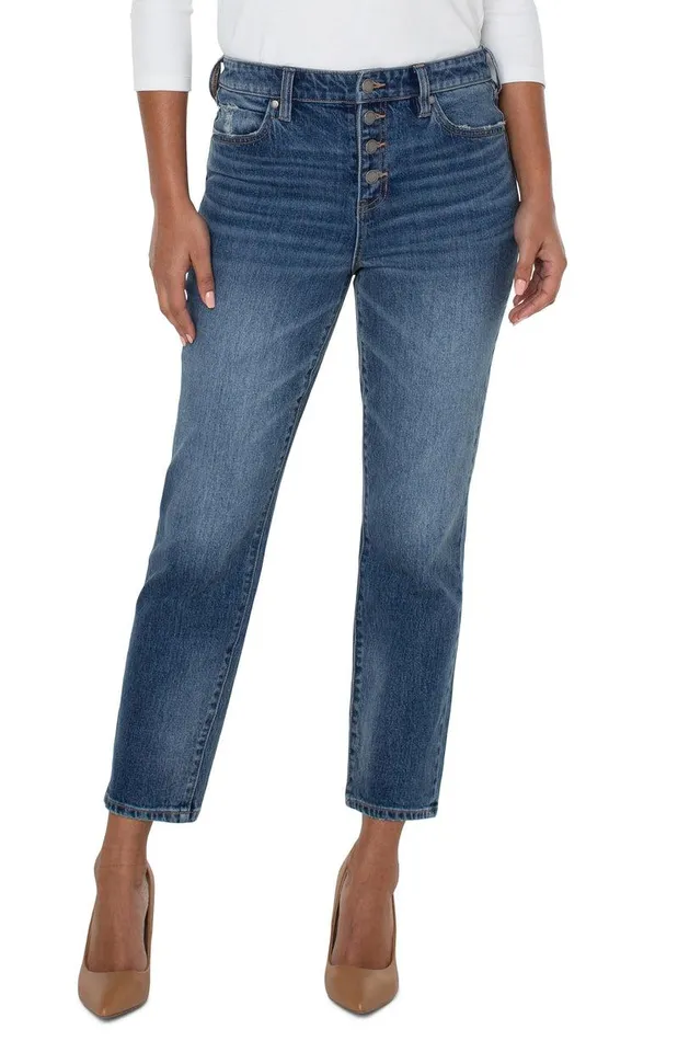 Liverpool Los Angeles LIV HIRISE NONSKINNY SKINNY W EXPOSED BUTTON FLY Highland Drive Women HIRISE
