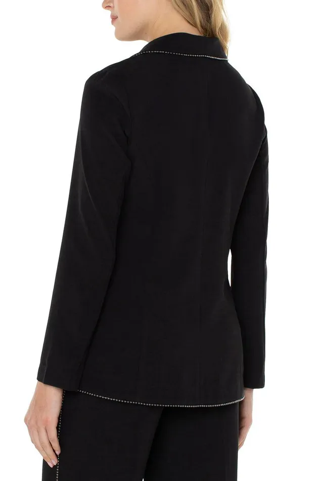 Liverpool Los Angeles SHAWL COLLAR BLAZER WITH CHAIN DETAIL Black Women BLAZERS