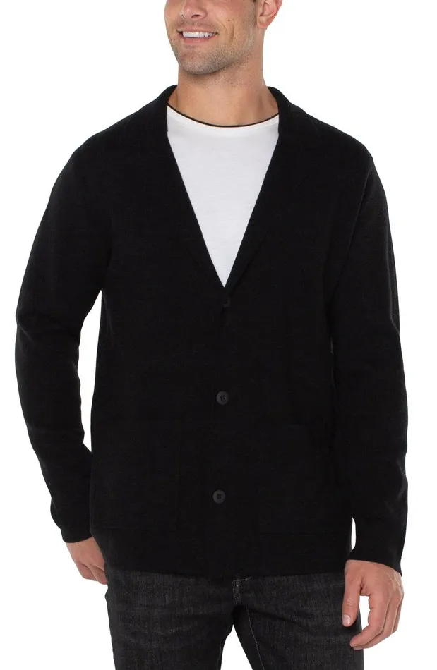 Liverpool Los Angeles SWEATER BLAZER Black Men JACKETS