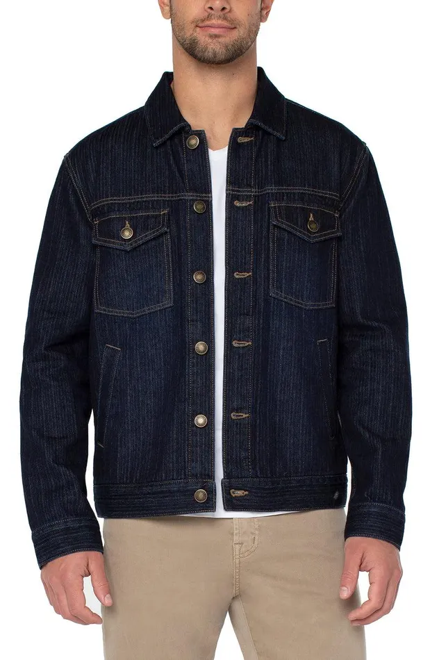 Liverpool Los Angeles TRUCKER JACKET Vintage Indigo Men JACKETS