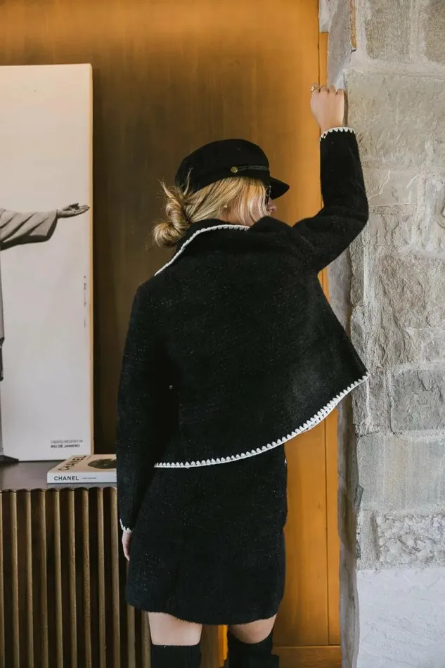 Lola Fuzzy Jacket In Black Black Women Bohme Outerwear