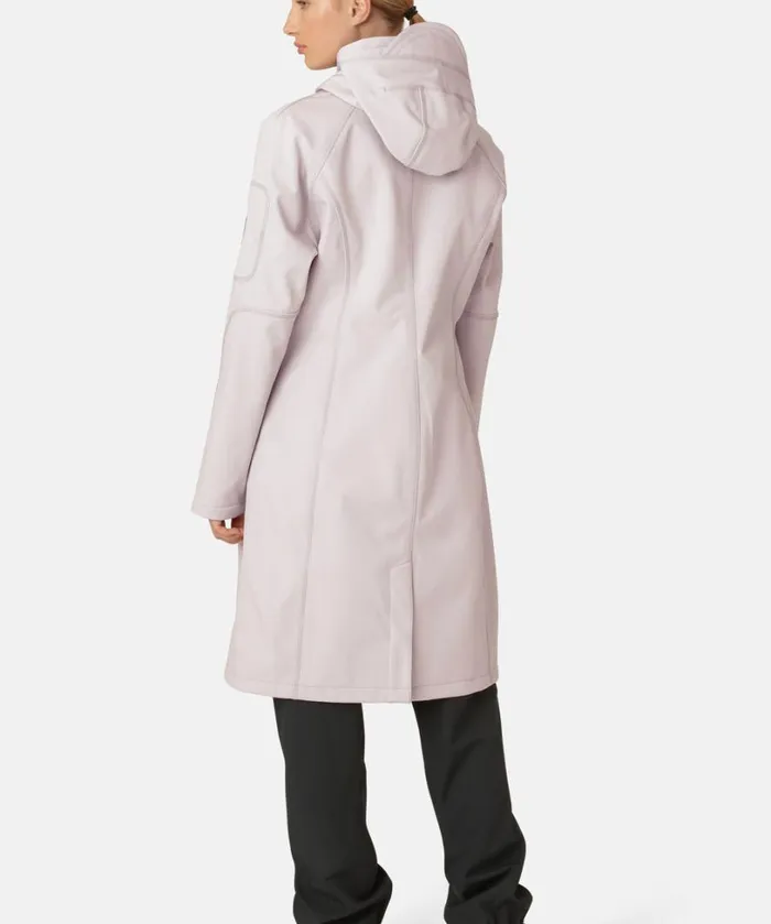 Long Soft Shell Raincoat 8211 Concrete Rainwear Ilse Jacobsen Raincoats