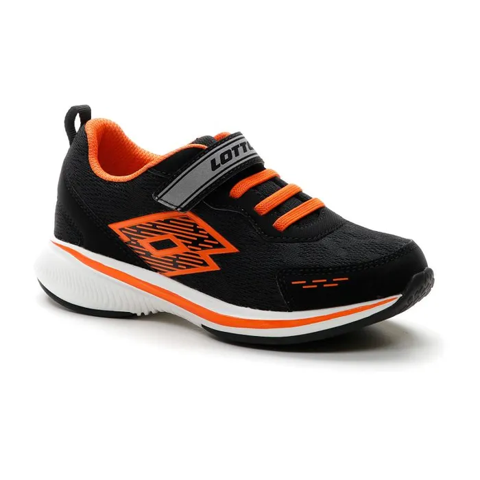 Lotto Sport Sneakers Kids SPEEDEVO 600 AMF II CL S All Blackorange Fluo 2cool Gray 11c