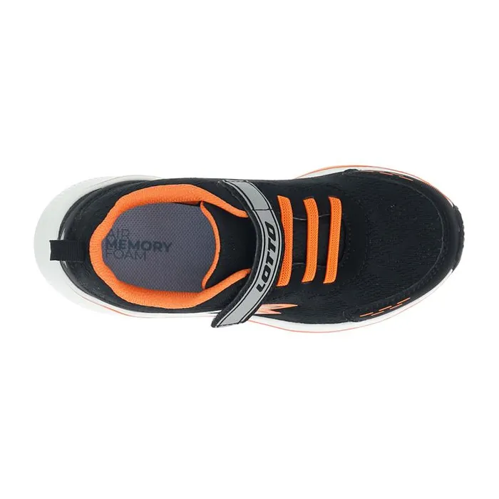 Lotto Sport Sneakers Kids SPEEDEVO 600 AMF II CL S All Blackorange Fluo 2cool Gray 11c